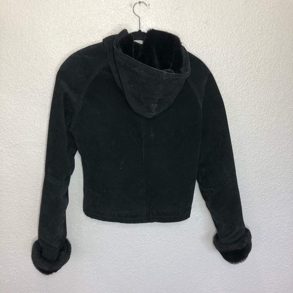 Maxima Black Suede Leather Jacket - image 2